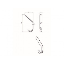 Крючок-вешалка №4 полимер STARFIX