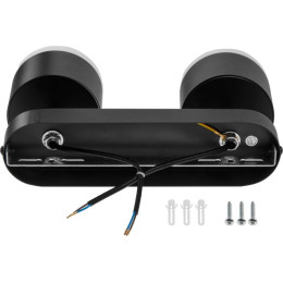 Светильник накладной поворотный/черный 2*GX53 2*15 Вт LEIDEN ELECTRIC