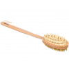 Щетка деревянная, двусторонняя с импульсным массажером, 42 см,"Банные штучки"