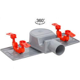 Сливной трап горизонтальный D 50, реш. нерж., сухой затвор, 63х300мм, AV Engineering