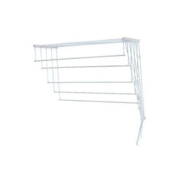 Сушилка для белья потолочная алюминиевая 1,8 м, 5 стержней, белая, PERFECTO LINEA