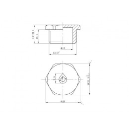 Заглушка 1/2" нар., AV Engineering (инд. упак.)