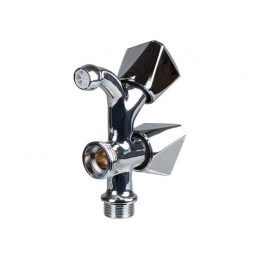 Кран садовый 1/2" нар. х 3/4" нар., AV Engineering (инд. упак.)