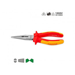Тонкогубцы 200мм диэлектрические 1000V TOPTUL