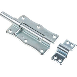 Шпингалет 100 мм фигурный ЗТ2, белый цинк STARFIX