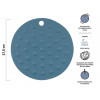 Коврик под горячее силиконовый, круглый, 17.5 х 0.2 см, BLUESTONE, PERFECTO LINEA