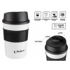 Термокружка для кофе, 380 мл, нержавеющая сталь,white, PERFECTO LINEA