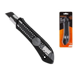 Нож пистолетный с выдвижным лезвием 18мм BLACK LINE STARTUL (ST0922)