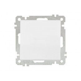 Выключатель 1-клав. двухполюсный (скрытый, винт. зажим) белый, ELITRA, MUTLUSAN