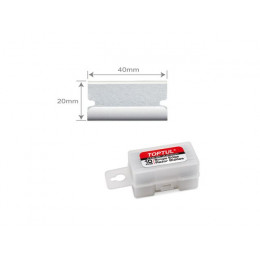 Набор запасных лезвий (10шт.) 40х20мм к скребку JJCJ0140 TOPTUL