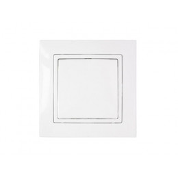 Выключатель 1 клав. (cкрытый, 10А, брызг. защ.) белый, Уют, BYLECTRICA