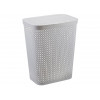 Корзина для белья ПИРУЛА 35л (белый) IDEA