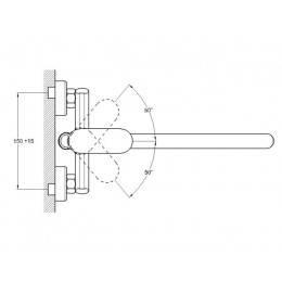 Смеситель для ванны D35-A, серия 390 ECONOCE