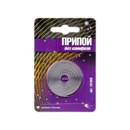 Припой ПОС 61 проволока, спираль ф1,5мм в блистере