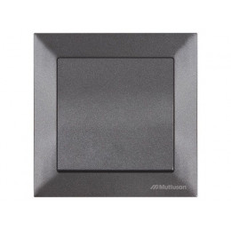 Выключатель 1-клав. двухполюсный (скрытый, пруж. зажим) дымчатый, DARIA, MUTLUSAN