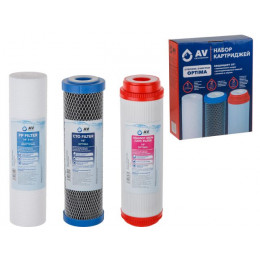 Набор картриджей, 3 шт, AV Engineering "Optima"