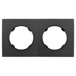 Рамка 2-местная графит, Прованс, Bylectrica