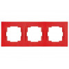 Рамка 3-ая горизонтальная красная, RITA, MUTLUSAN