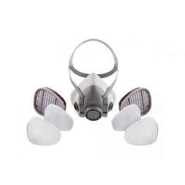 Полумаска 5500Р с фильтрами 6510 А1 с предфильтрами и с держателями Jeta Safety (комплект)