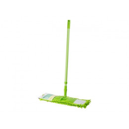 Швабра для пола с насадкой из шенилла Solid, зеленая, PERFECTO LINEA