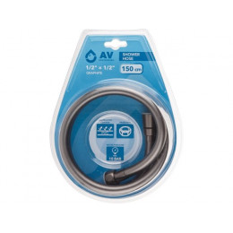 Шланг душевой, PVC, 1/2" г-г 150 см, графит, AV Engineering