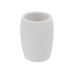 Стакан для зубных щеток WHITESTONE, белый, PERFECTO LINEA