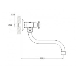 Смеситель для кухни вентильный (тип I), серия 600 ECONOCE