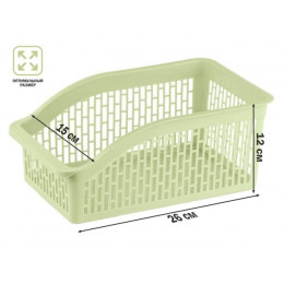 Корзинка 26х15х12 см, KLINKO, зеленая, PERFECTO LINEA
