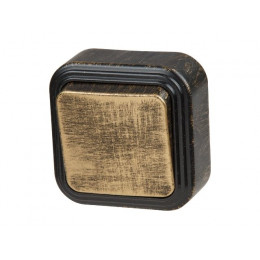 Выключатель 1 клав. (открытый, до 6А) бронз., Стандарт, Юпитер