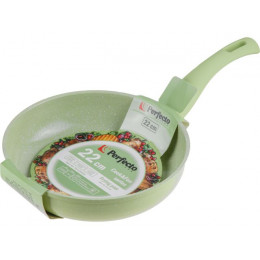 Сковорода ф 22х5.3 см, алюм., антиприг. покр., серия Cook&Fun, зеленая, PERFECTO LINEA