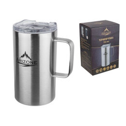 Термокружка, 550 мл, нержавеющая сталь, стальная, ARIZONE