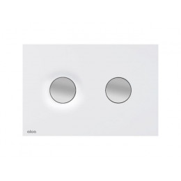 Кнопка управления для скрытых систем инсталляции, Dot.Dot. (белый-мат/хром-мат), Alca