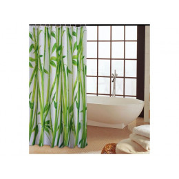 Шторка для ванной (12 колец в комплекте), 180x180 см, Harmony, бамбук, PERFECTO LINEA