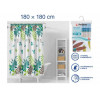 Шторка для ванной (12 колец в комплекте), 180x180 см, Secret, райский сад, PERFECTO LINEA