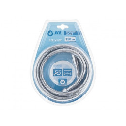 Шланг душевой, SUS/EPDM, 1/2" г-г 150 см, хром, AV Engineering