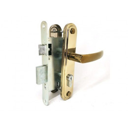 Замок врезной Омега ЗВ7.02 (золото)