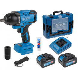 Аккум. ударный гайковерт BULL SC 1807 Xcase, XLTpro, БЕСЩЕТ., 18 В, 750 Н*м, 1/2", 2х4 А*ч, з/у 4 А