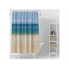Шторка для ванной (12 колец в комплекте), 180x180 см, Secret, пляж, PERFECTO LINEA