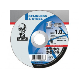 Круг отрезной 125х1.0x22.2 мм для металла ATLAS NORTON