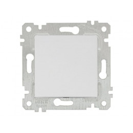 Выключатель 1-клав. (скрытый, без рамки, пруж. зажим) белый, RITA, MUTLUSAN