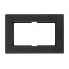 Рамка для 2-ой розетки черная, RITA, MUTLUSAN