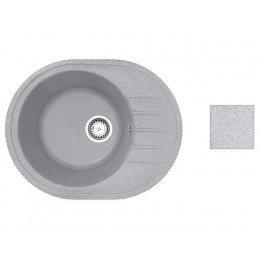 Мойка кухонная из искусственного камня RIO серый, 570х450 мм, AV Engineering