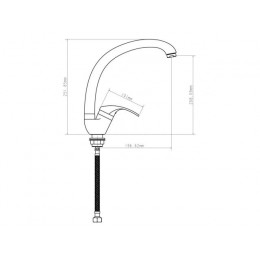 Смеситель для кухни D35-A, серия 260, ECONOCE