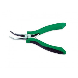 Тонкогубцы 150мм изогнутые для электроники TOPTUL