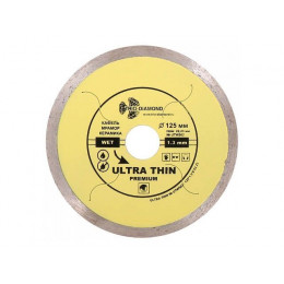 Алмазный круг 125х22,23 мм по керамике сплошн.ультратонкий Hot Press