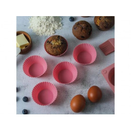Форма для выпечки, силиконовая, кекс (маффин), 6,5 х 4,2 x 3 см, 6 штук, FRUIT DOVE, PERFECTO LINEA