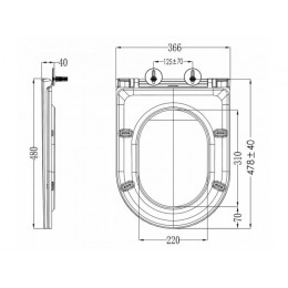 Сиденье для унитаза AV Engineering, COMFORT X3