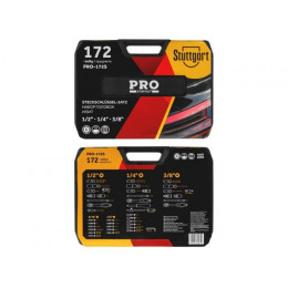 Набор головок и бит 172пр. 1/4",3/8",1/2" PRO STARTUL STUTTGART (PRO-172S)
