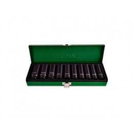 Набор головок ударн.  1/2" глубокие 10 пр. метал. кейс TOPTUL