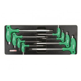 Набор-сет ключей L-Type шестигр. 2,2-10мм 8шт 434х176мм TOPTUL